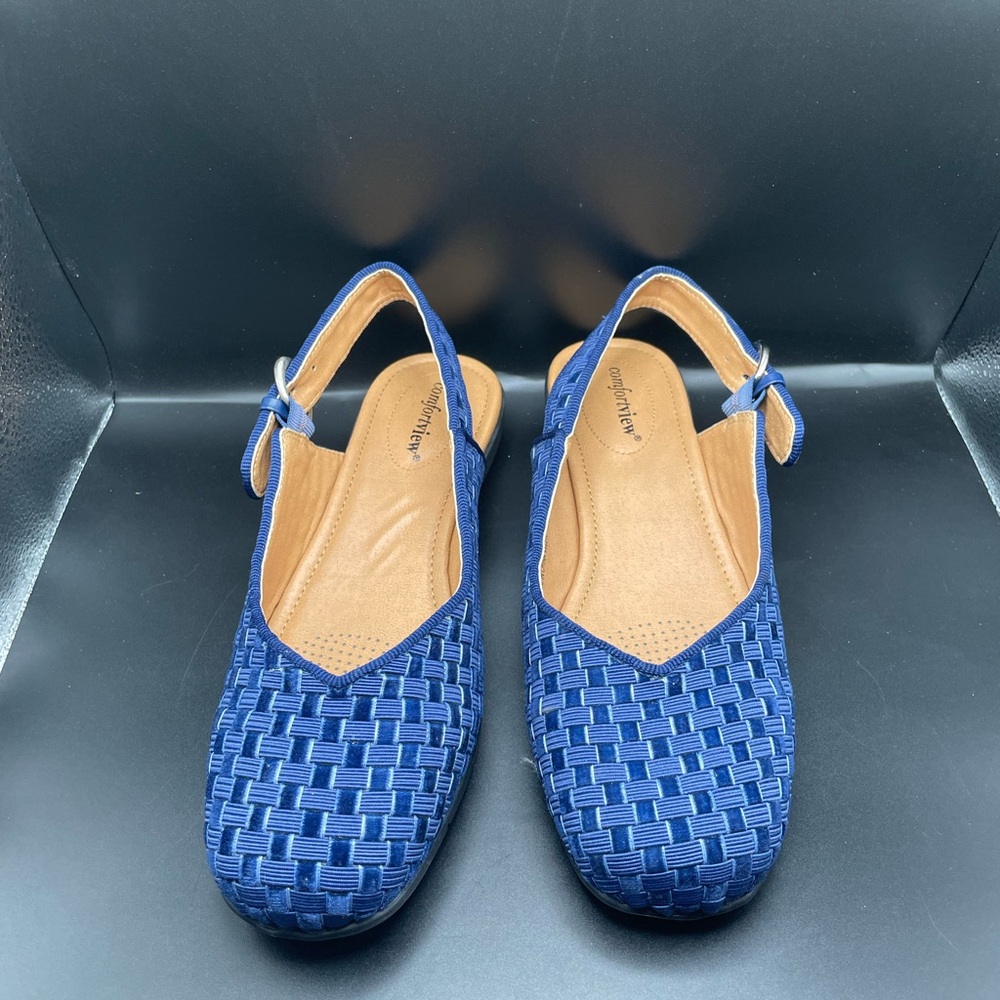 Comfortview women’s Marta blue wide widths shoes